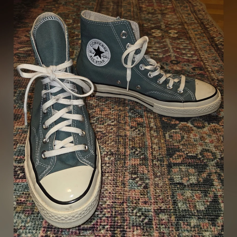 Converse Chuck Taylor 70 High-Top Sneakers Turquoise Teal Seafoam Green Size 7/9 - Picture 4 of 7